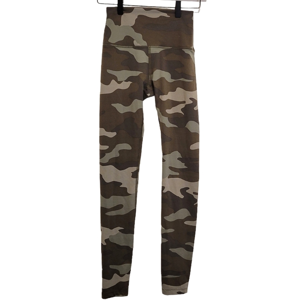 Pink Victoria's Secret Ultimate Leggings Green Camo Polyamide Elastane High Rise